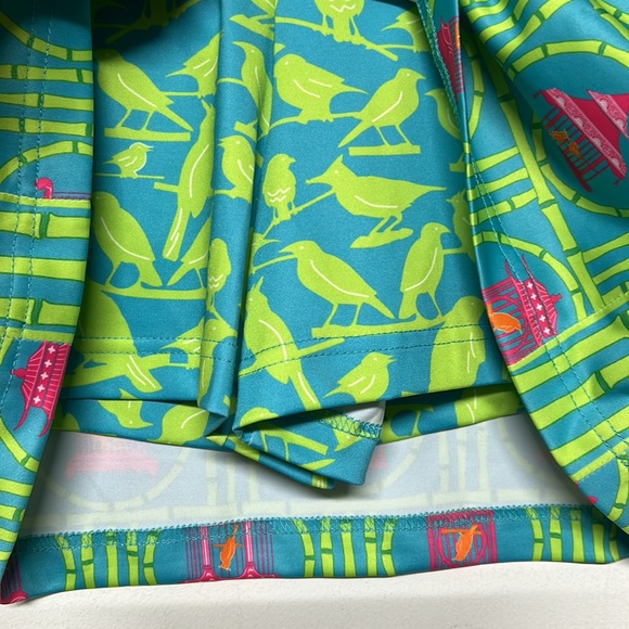 Gretchen Scott Bird Cage Skort Skirt Shorts Pockets Fun Playful Exercise - Picture 5 of 9